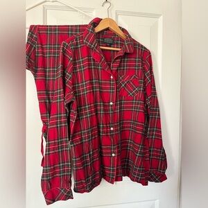 Pendleton Women’s Red & Green Plaid Pajama Set